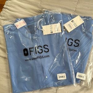 FIGS ceil blue scrub set